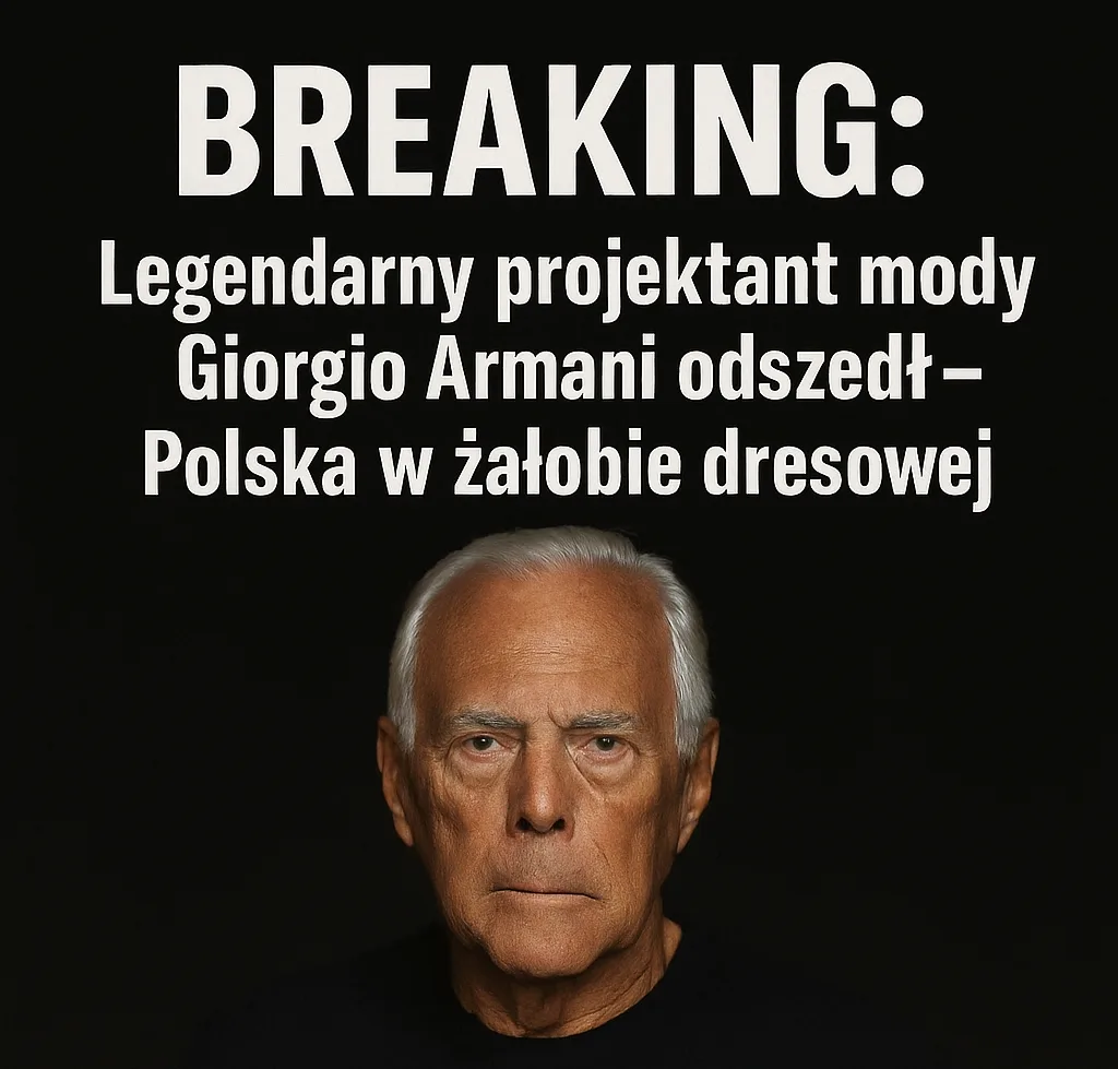 BREAKING: Giorgio Armani nie żyje – Polska dresowa w żałobie